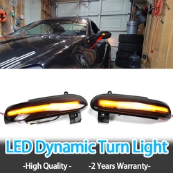 2pcs Flowing Mirror Dynamic LED Turn Signal Light Car Styling For Mercedes Benz SLK SL Class R171 W171 R230 W230