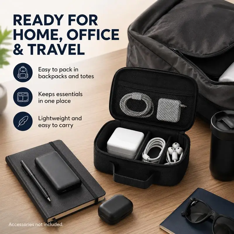 EVA-Aufbewahrungsbox, Reisetasche mit Reißverschluss, kleine tragbare Schutztasche, Outdoor-Werkzeugtasche, Organizer für Zubehör – Detail 8