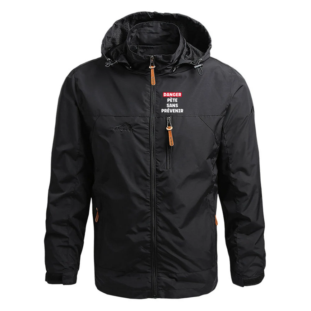 Funny Beauf Cadeau Humour Men's Windbreaker Jacket Mid Durable Resistant Polyester Cotton Blend Standard Fit Spring Hoodies