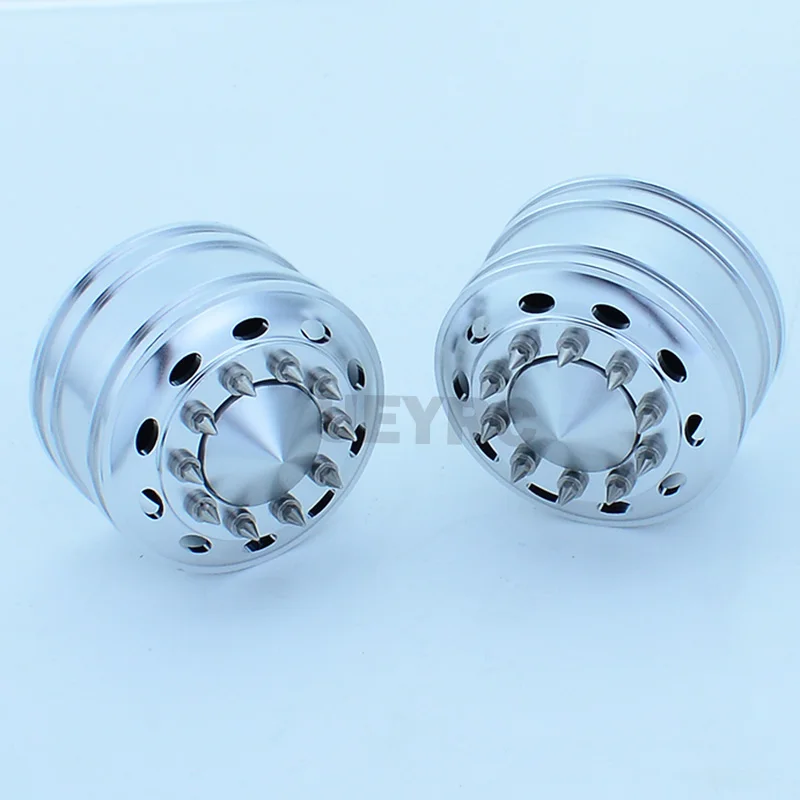 2pcs Metal Drive Wheel Wide Hub Rim for 1/14 Tamiya RC Dump Truck SCANIA 770S R620 VOLVO BENZ Arocs MAN TGX LESU Car Accessories