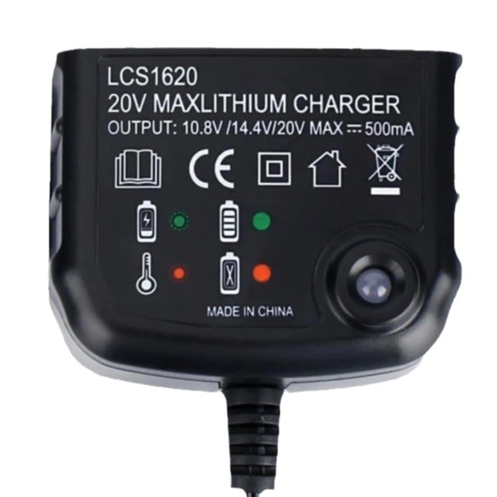LCS1620 Lithium- Battery For Black And Decker 14.4V 18V 20V Li- Batteries- LBXR20/LBXR20-OPE/LB20 EU Plug Support
