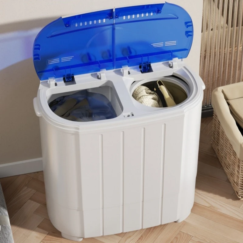 Dormitory Household Washing Machine Small Quick Drying Double Bucket Elution Dual-Purpose Baby Underwear Mini Washing Machine