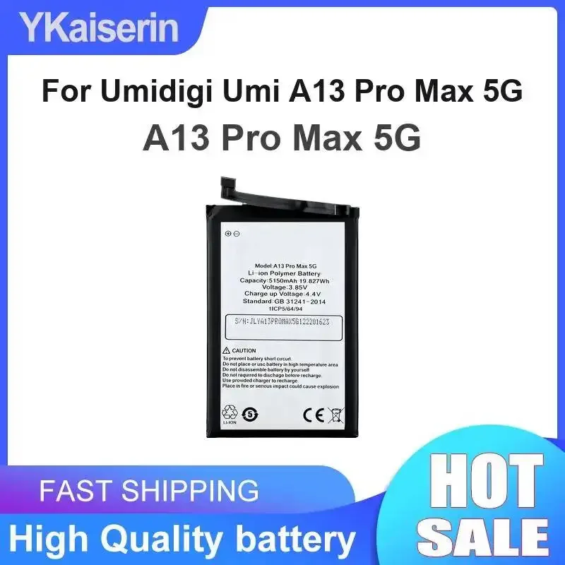 Mobile Phone Battery 5150mAh High Performance For Umidigi Umi A13 Pro Max 5G