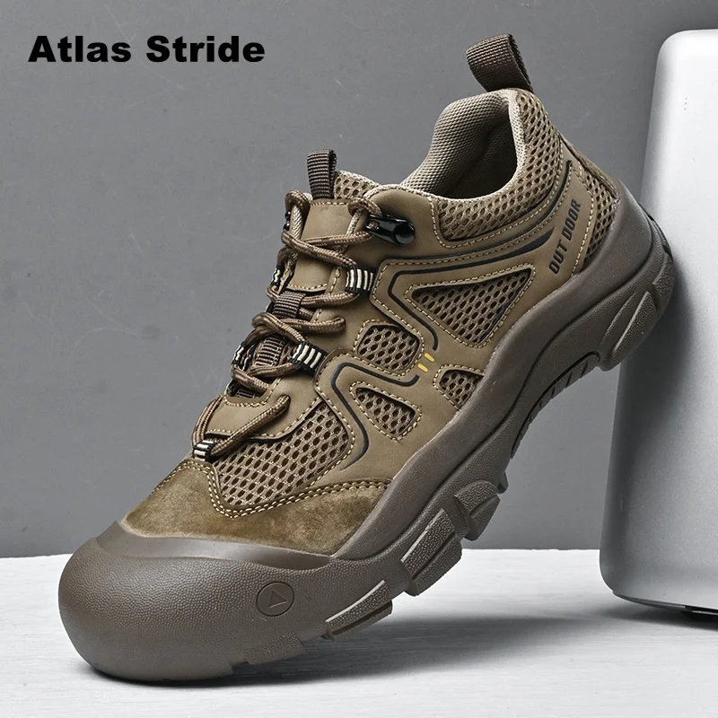 

Men's Outdoor Hiking Shoes Anti Slip Wear Resistant Breathable Lightweight Trekking Sneakers for Trail Running Camping Hiking