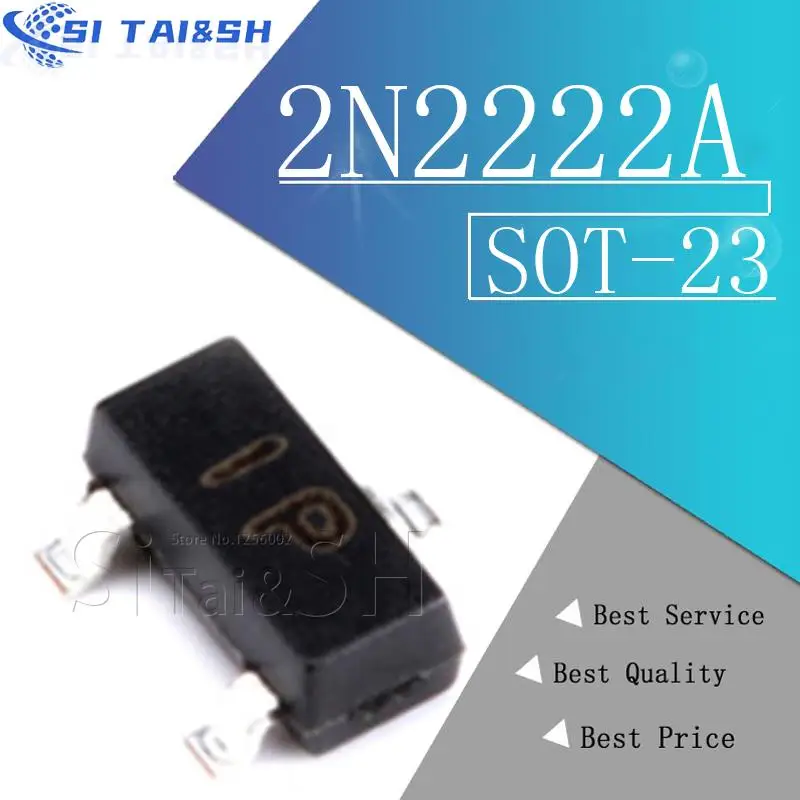 

Si Tai&SH 100 шт. 2N2222A 2N2222 1P MMBT2222A SOT-23 SMD-транзистор Система данных