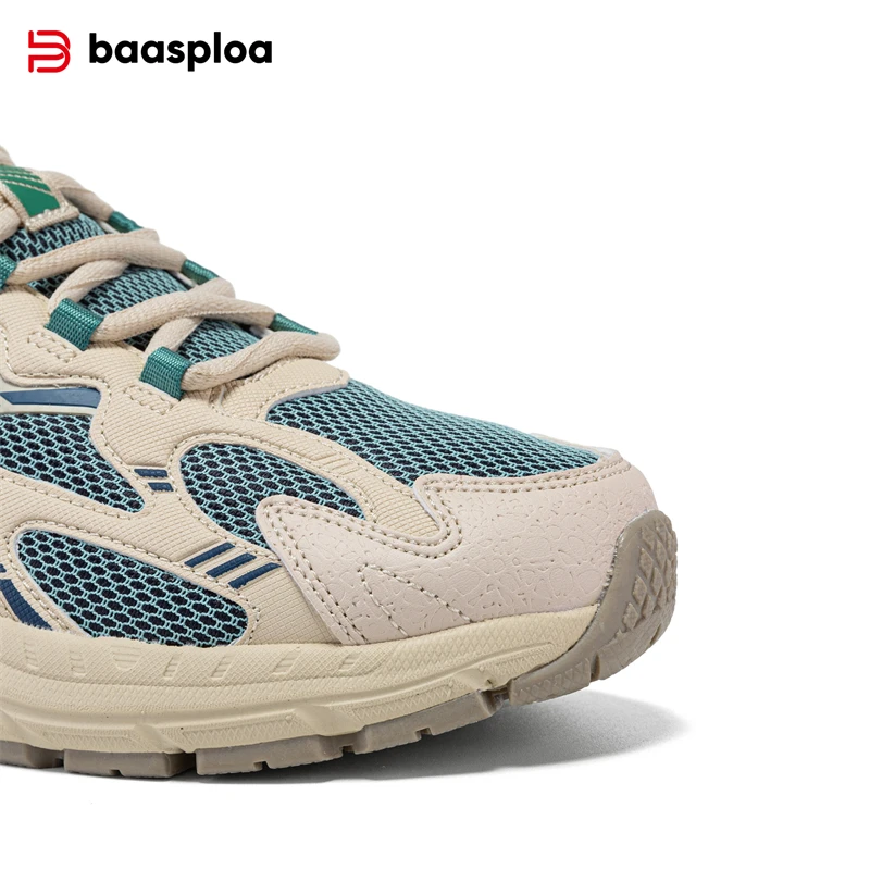 Baasploa Men Sport Shoes Classic Retro Running Shoes Male Mesh Breathable Walking Casual Sneakers Anti-Slip Wear-Resistant - Image 4