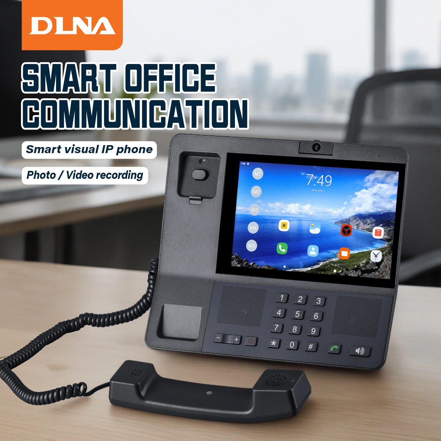 2026 DLNA ZT9600P Android 4G Fixed Wireless Telephone 8 Inch Touch Screen with Video Call WiFi Hotspot Phone FWP Home Sales