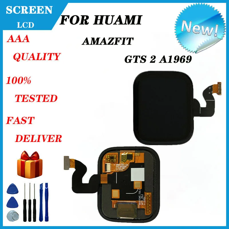 For AMAZFIT GTS 2 A1969 LCD Screen Display Smart Watch Accessories Replacement And Repair Parts