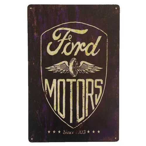 Motors Tin Sign Car Shed Man Cave 30cmx20cm --Tin Sign