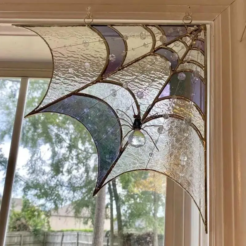 Spiderweb Door Topper, Door Topper Wall Decor, Halloween Door Corner Sign, Spider Webs Window Wall Hanging, Door Frame Ornament