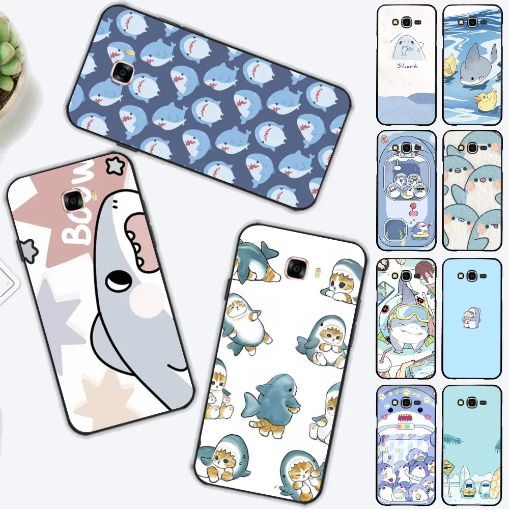 kawaii shark  Phone Case For Samsung J 7 plus 7core J7 neo J6 plus prime J6 J4 J5 Mobile Cover