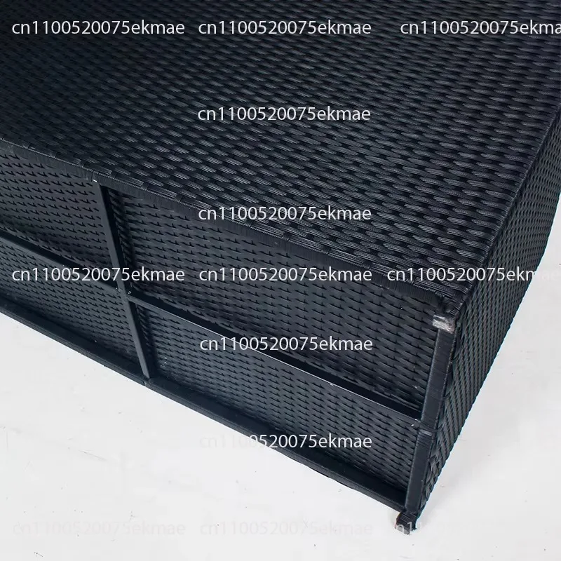 Household Rattan Outdoor Storage Box Modern Style Insect-proof and Mildew-proof Pull-out Design