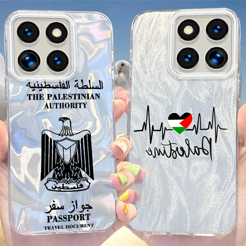 Palestine Flag Shine Reflective Phone Case for Xiaomi 13T Pro 11 Lite 11i POCO X6 X5 X3 NFC M6 5G M4 M3 M2 F6 F5 F3 C61 4G Cover