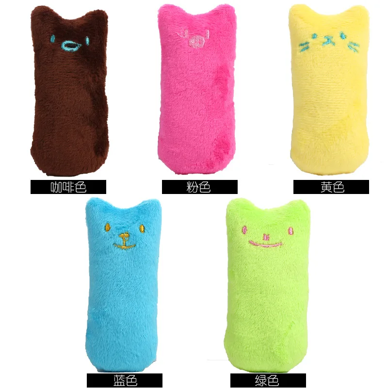 

Pet Cat and Dog Toys, Catnip Plush Teething Interactive Thumb Toys, Boring and Tear-resistant Pet Supplies