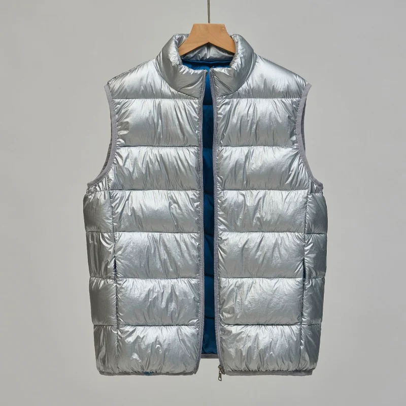 

Осенние и зимние мужские пуховые хлопковые жилеты VLight для молодых людей среднего возраста, зимние жилеты, пальто