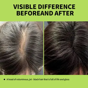 500ml Šampon na barvení vlasů 3v1 Ztmavující vlasy Okamžitě od šedivých až po černé Přírodní kondicionér Barva na vlasy Černý šampon Barvicí krycí šedý 12 nejlepší prodej šampon na vlasy v kině - №4