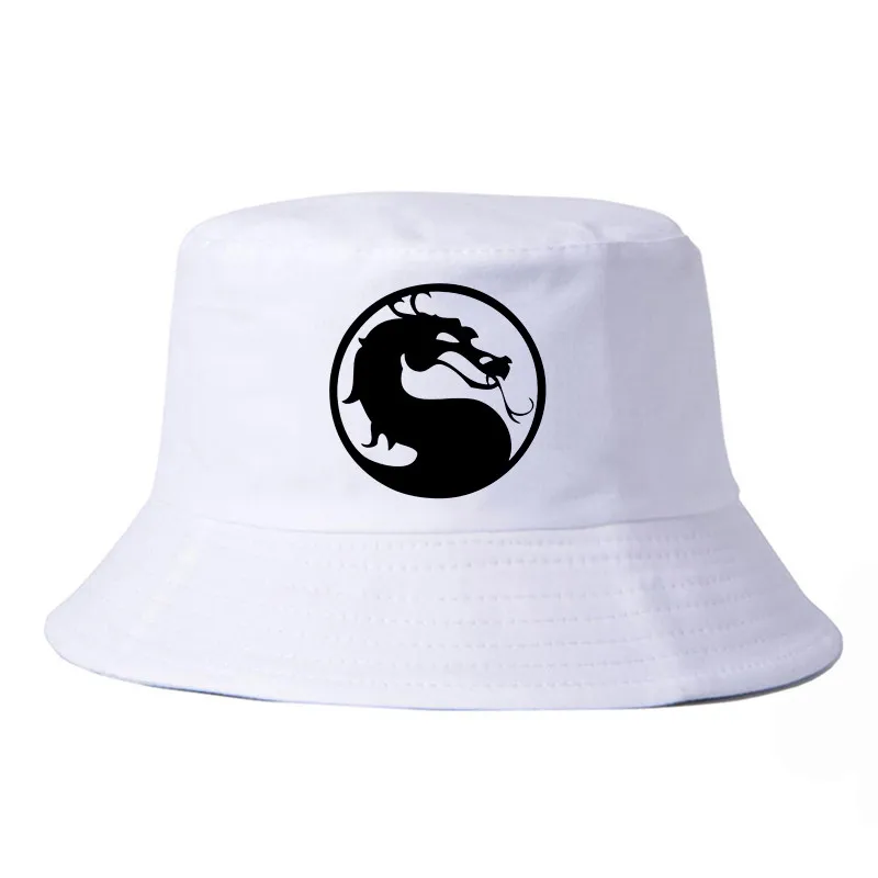 

mortal kombat hat fashion Hunting Boonie Bucket Hat Unisex Fishing Cotton Holiday Simple Travel Men Women Visor Camping Summer f