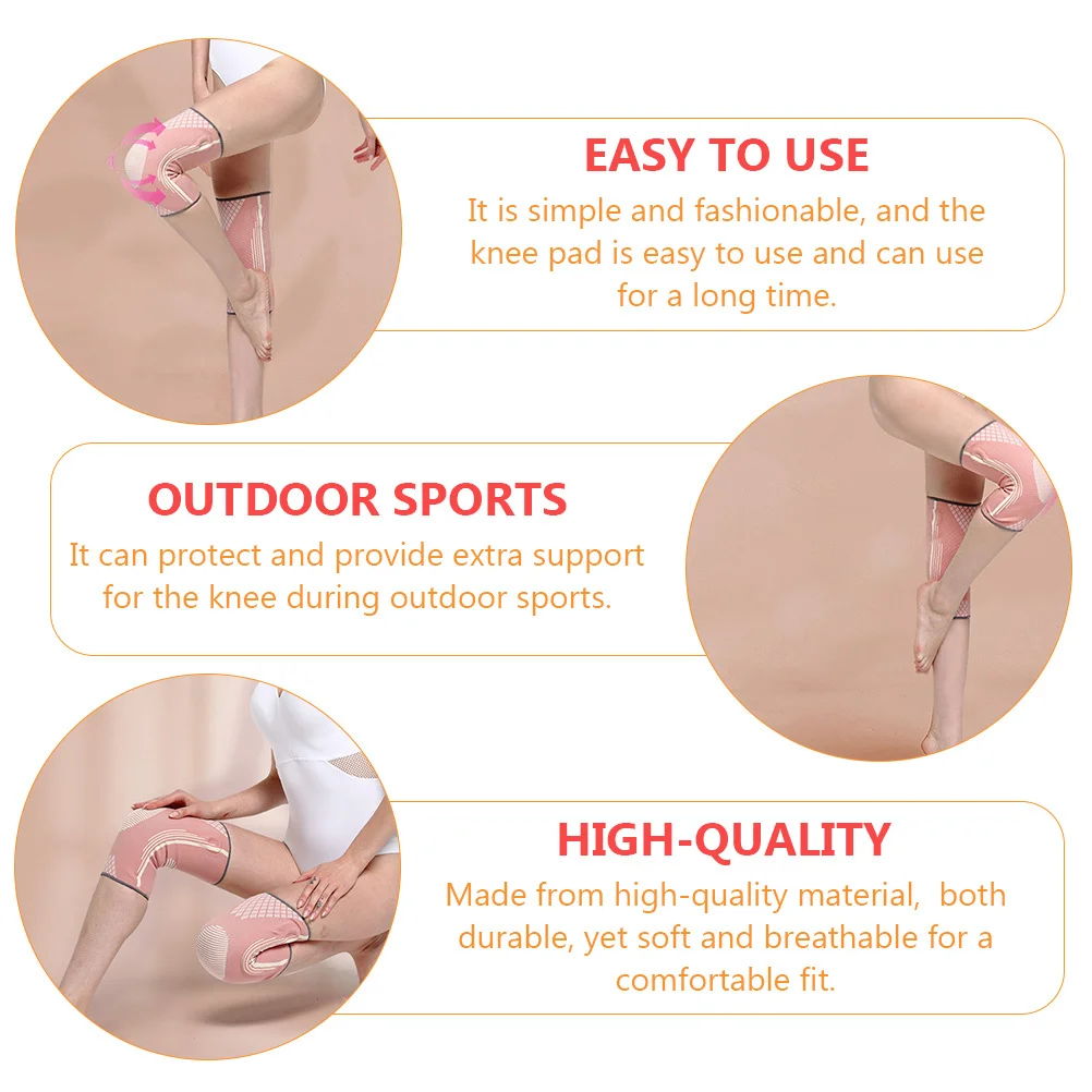 

1 пара подтяжек для поддержки колена для бега, высококачественные мягкие дышащие наколенники для занятий спортом, фитнесом, велоспортом, баскетболом, наколенниками