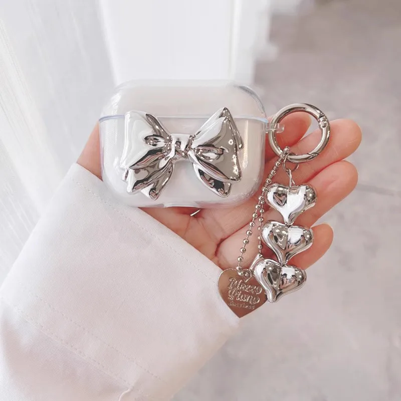 For SoundPEATS Capsule 3 PRO Case luxury Keychain Cover Silicone Transparent Earphone Cover Capsule3 pro