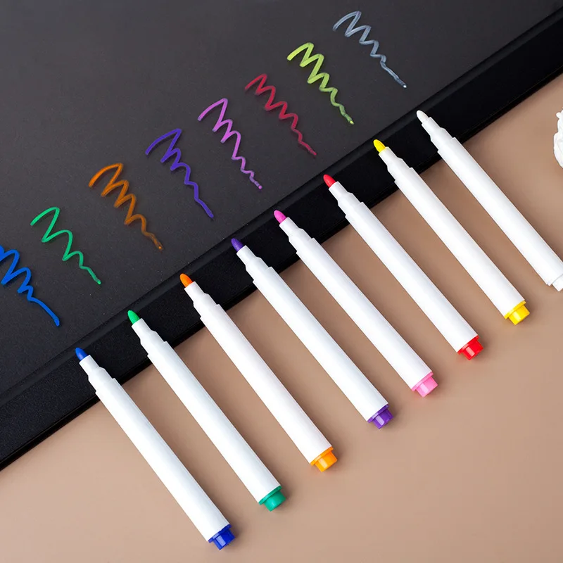 3/5/10/12Pcs/Set White Liquid Chalk Erasable Pen Marker For Glass Windows Electronic Blackboard Chalkboard Window White Pen