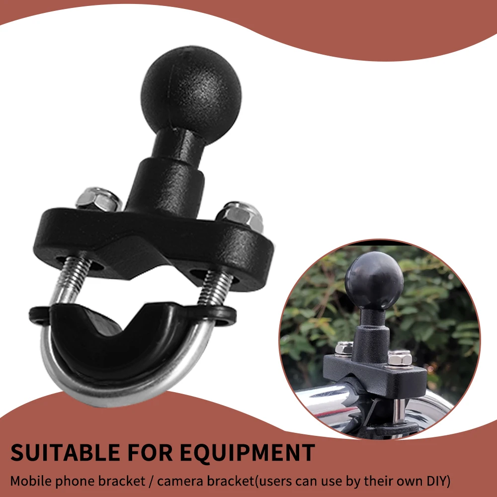 Motorcycle Handlebar U Bolt Mount Base Kit Accessories 2.2cm Ball Clamp Bracket for Motorbike Phone Holder Easily Install