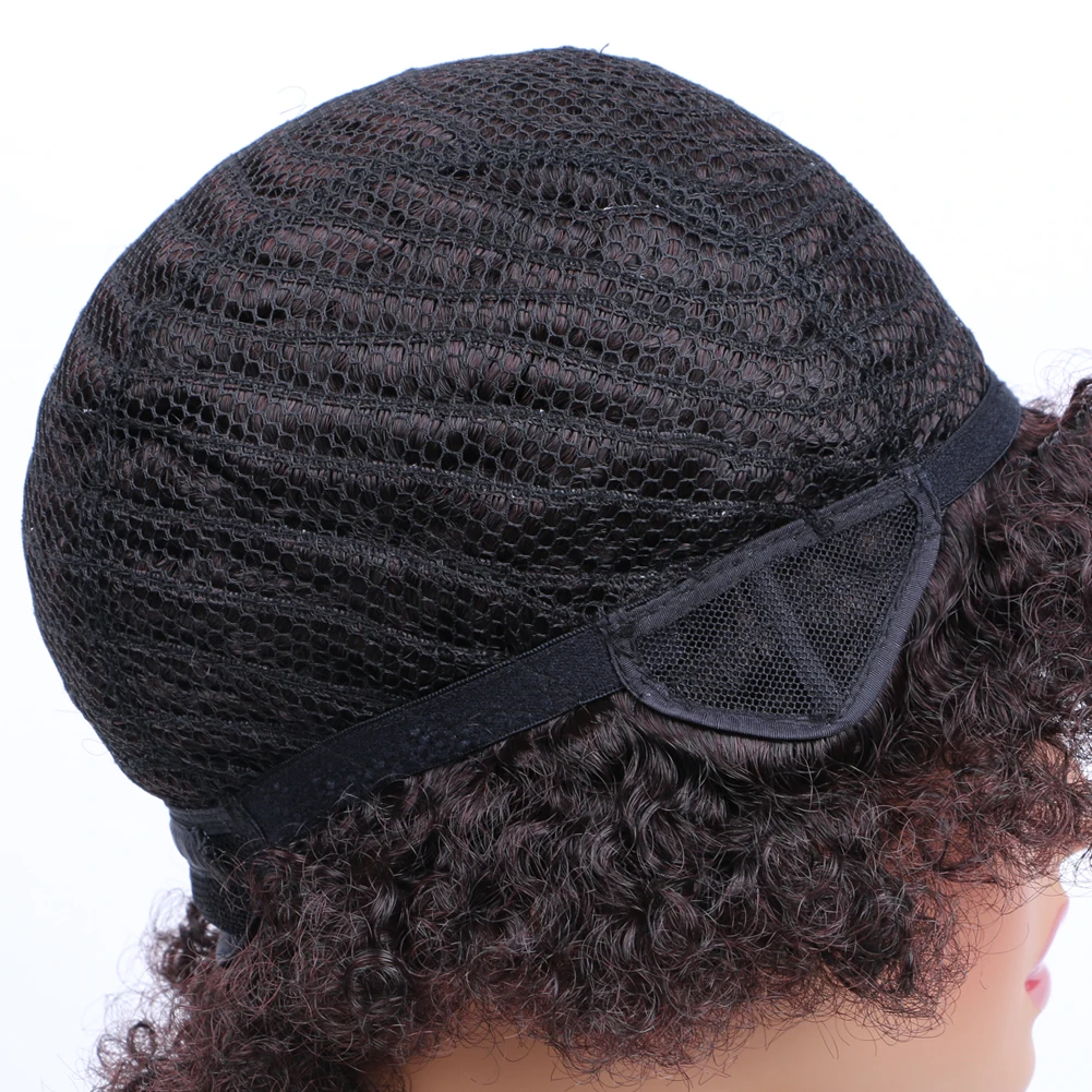 Афро-пуховые завитки, парик с челкой в стиле пикси, черные синтетические волосы, короткий парик, полный машинный парик, натуральный вид, пушистый парик