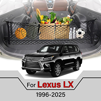 Car Cargo Net Stretchable,Car Gadgets, Adjustable Elastic Trunk Storage Net with Hook for Lexus LX 1996-2025