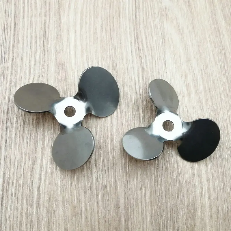 

1pcs DIA 40/50/60/70/80/100/120mm 304 stainless steel Three-blade stirring paddle Laboratory 45 degree Angle stirring blade