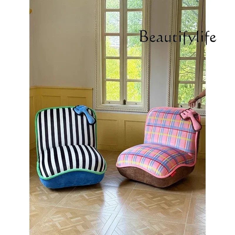 AC Medieval Lazy Sofa 360 Degree Rotating Single Sofa Large Backrest Swivel Chair Living Room Leisure Chair