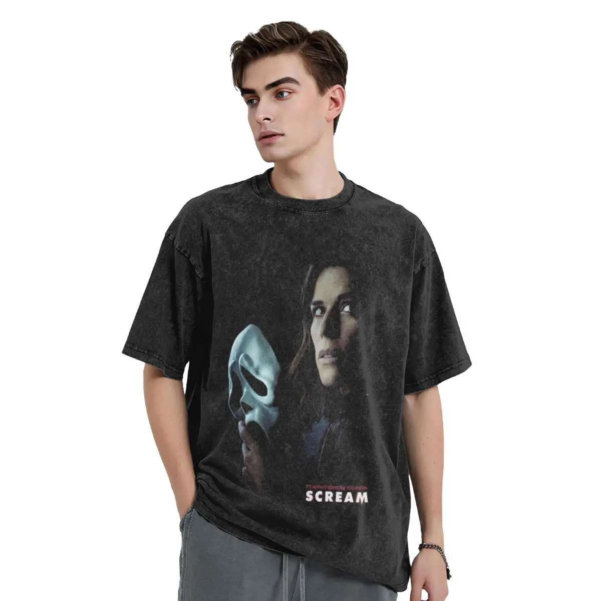 

Sidney Scraem 5 T-Shirt blacks Short sleeve tee mens graphic t-shirts anime