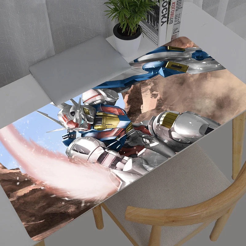 Mouse Pad Mobile Suit Gundam New Large PC Computer Gamer Kawaii Gaming Accessories Mousepad Keyboard Desk Mat Carpet Table