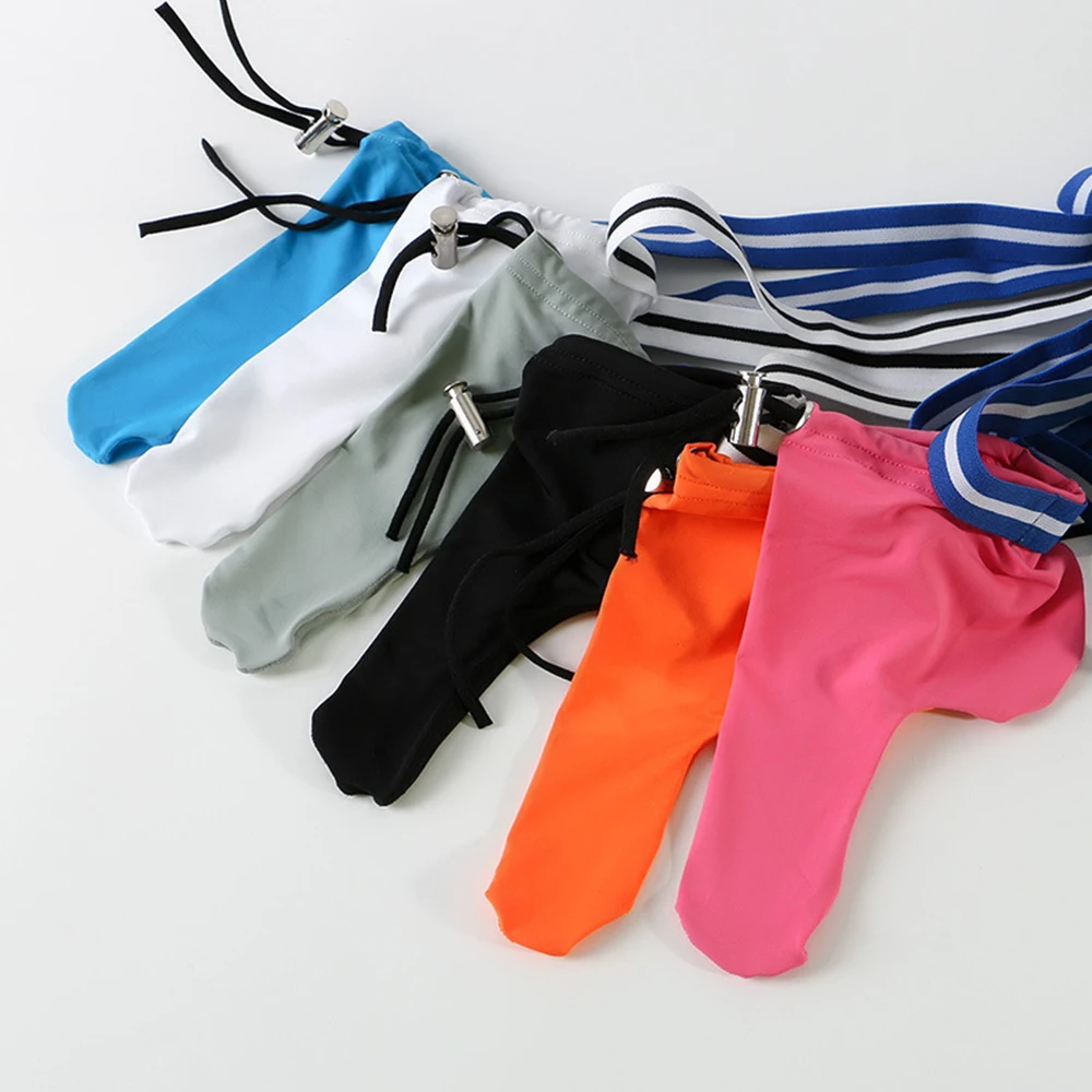 

1pc Sexy Men's G-Strings Briefs Closed Sheath Pouch Panties Underwear Man Sissy Sleeve Pouch Thongs Gay