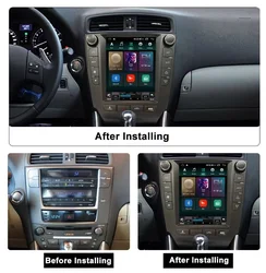 WQLSK Car Radio For Lexus IS250 IS300 IS200 IS220 IS350 2004-2012 Tesla Screen Automotive Multimedia Carplay Android 13 4G WIFI