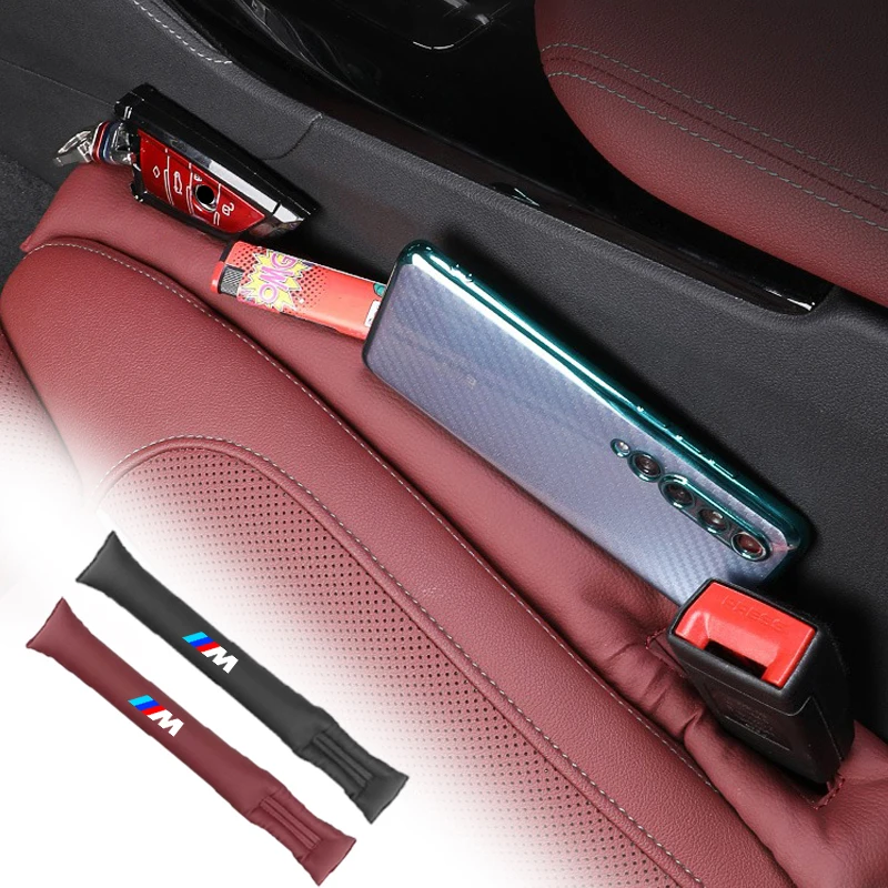 Leather Car Seat Gap Filler Seat Gap Leak Proof Strip For BMW M Performance F30 F10 E90 F20 E46 E60 E70 E39 E36 E87 X7 E92 E91