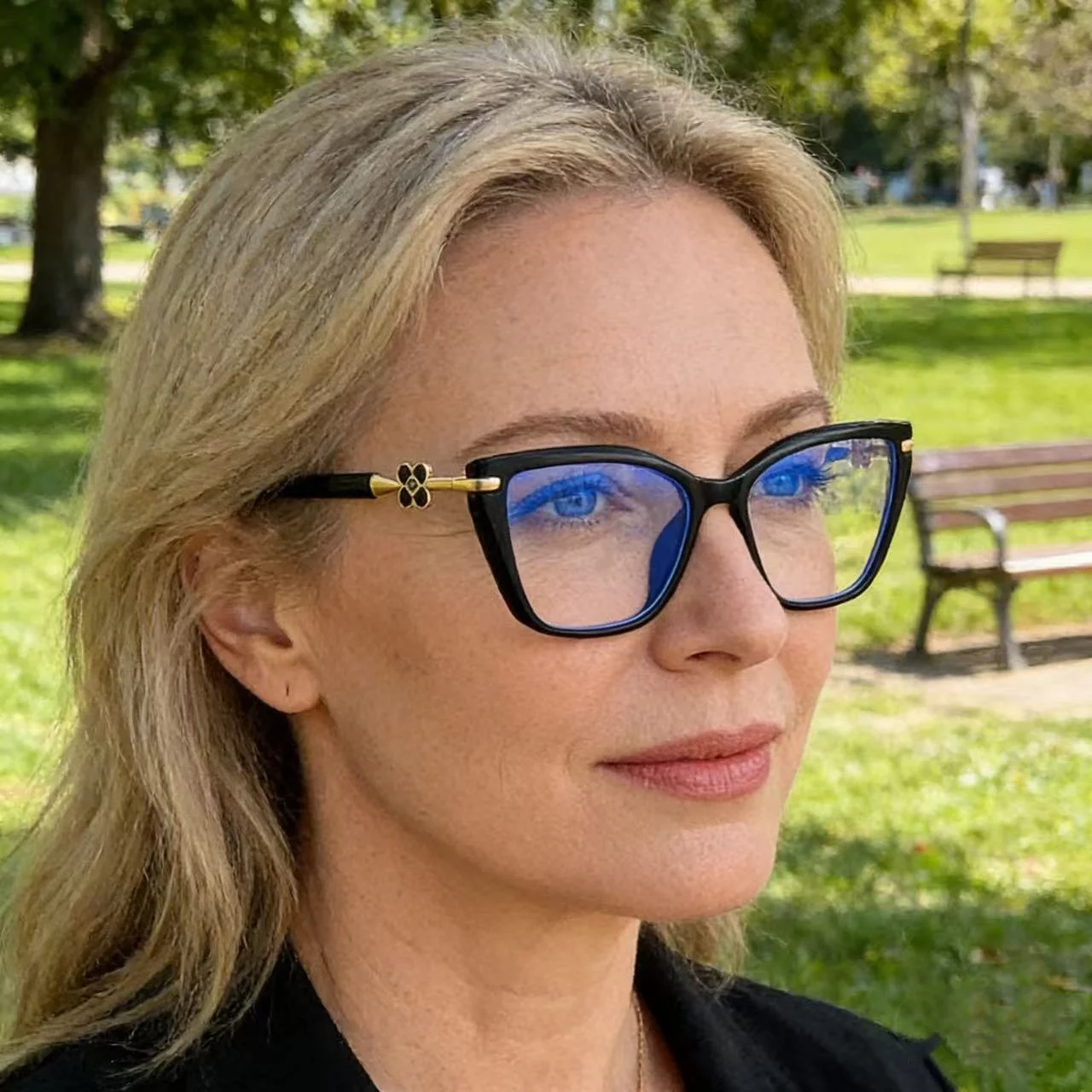 

Женские очки для чтения, высококачественные квадратные очки в оправе, прозрачные очки, блокирующие синий свет, линзы для женщин