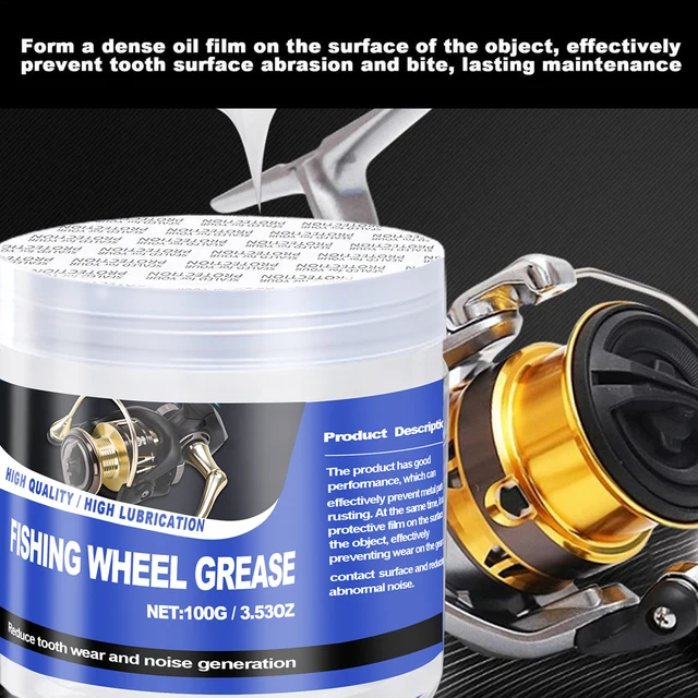 Graxa para Carretilha de Pesca 50g/100g, Óleo para Carretilha de Pesca, Acessórios Eficazes para Cuidado de Carretilhas de Pesca, Lubrificante para Carretilhas de Pesca