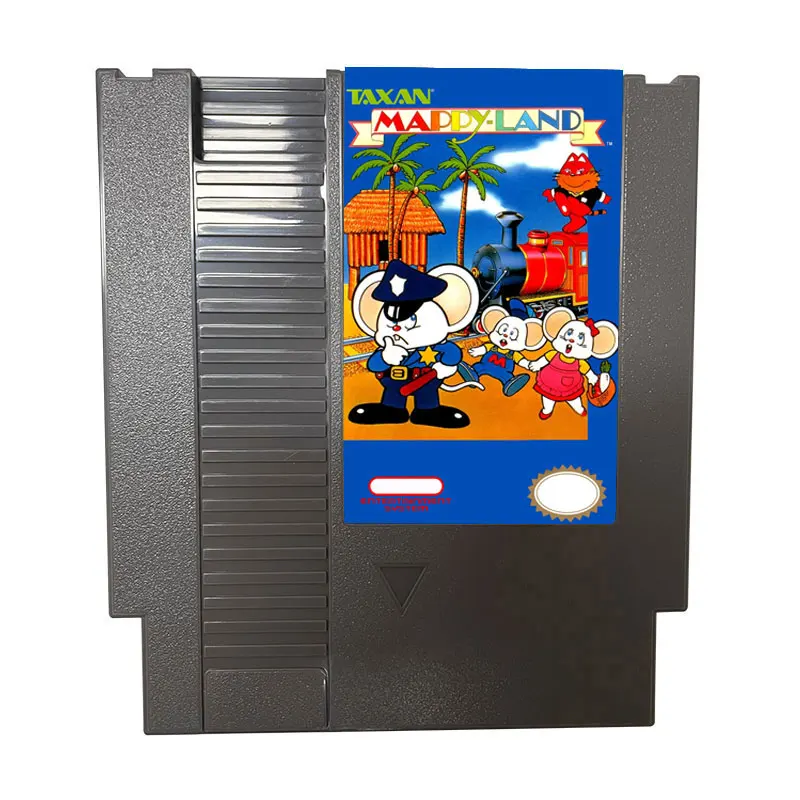 Mappy-Land-Game Cartridge For NES Console 72 Pins 8bit Single card