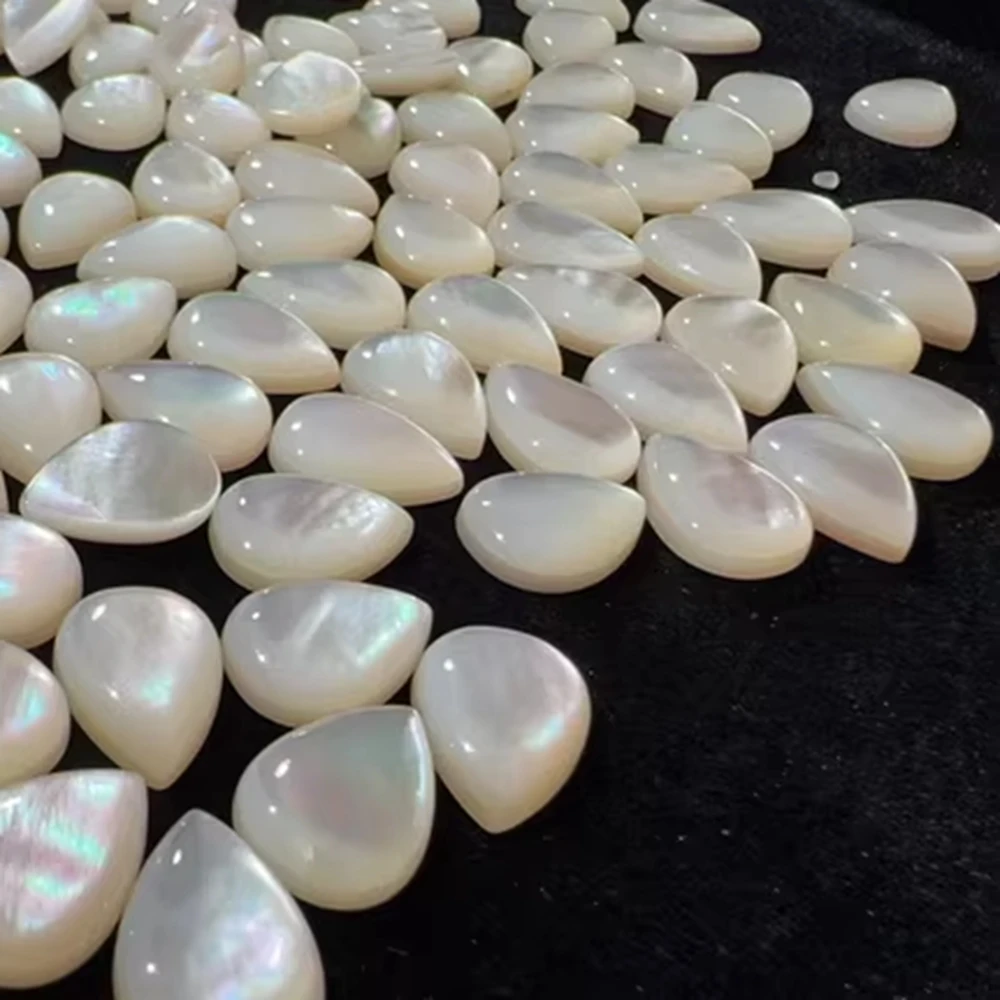 Perla de labio blanco Natural, ostra Forring, perla de piedras preciosas sueltas, joyería y accesorios DIY