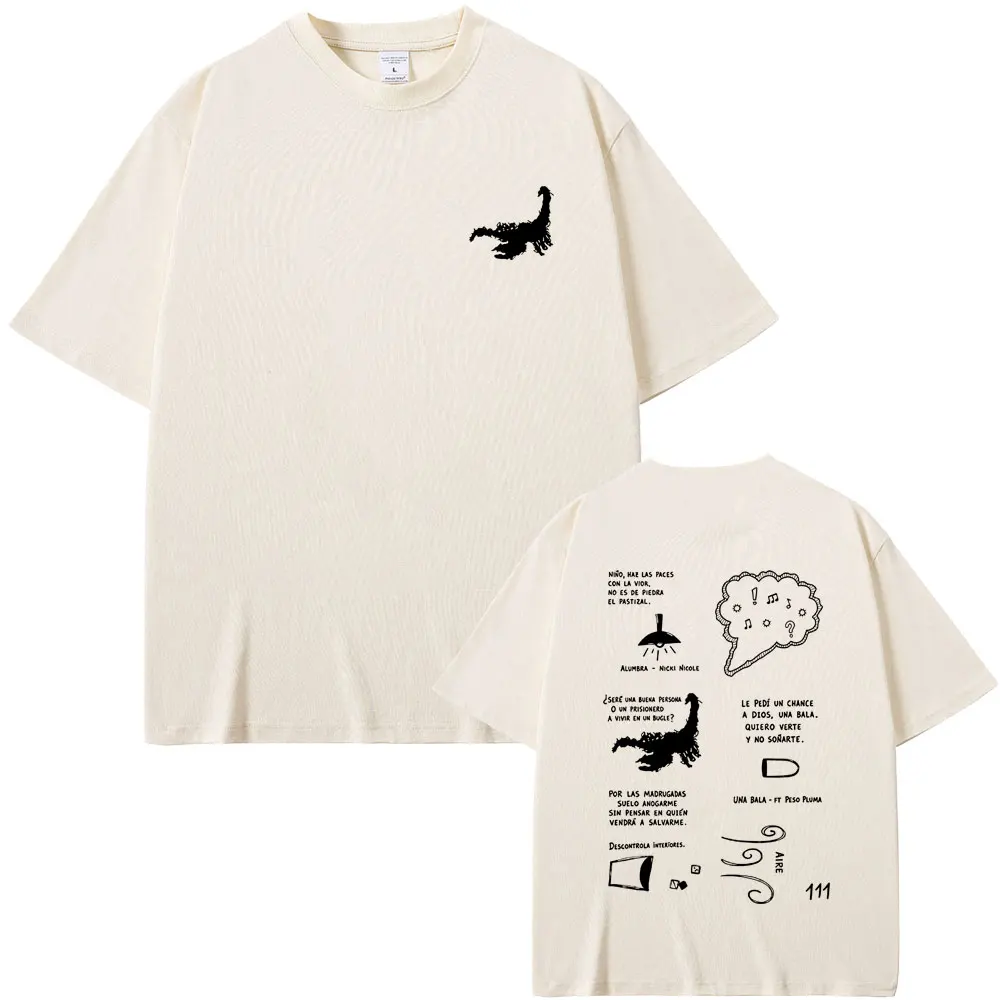 Rapper Milo J 111 Merch 2026 T-shirt Men Hip Hop Fashion Pop Music T Shirts Men's Casual Cotton Oversized T-shirts Streetwear