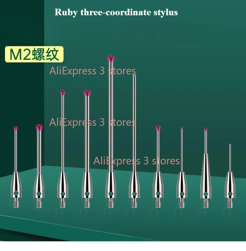 

1 шт., трехкоординатная измерительная игла, рубиновая трехмерная измерительная головка 0,5, подходит для Renishaw/Hexagon M2