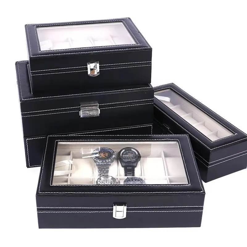 WELLZONE Multi-Functional Large-Capacity Watch Jewelry Box High-End Accessory Storage Box  Leather Sunglasses Organization Box