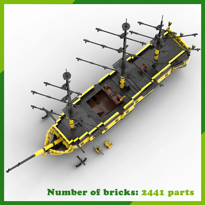 

MOC Building Blocks Frigate Cruiser Boat Battleship Ship Warship Model DIY Bricks Creative Assemble Toys Birthday Gifts 2441PCS