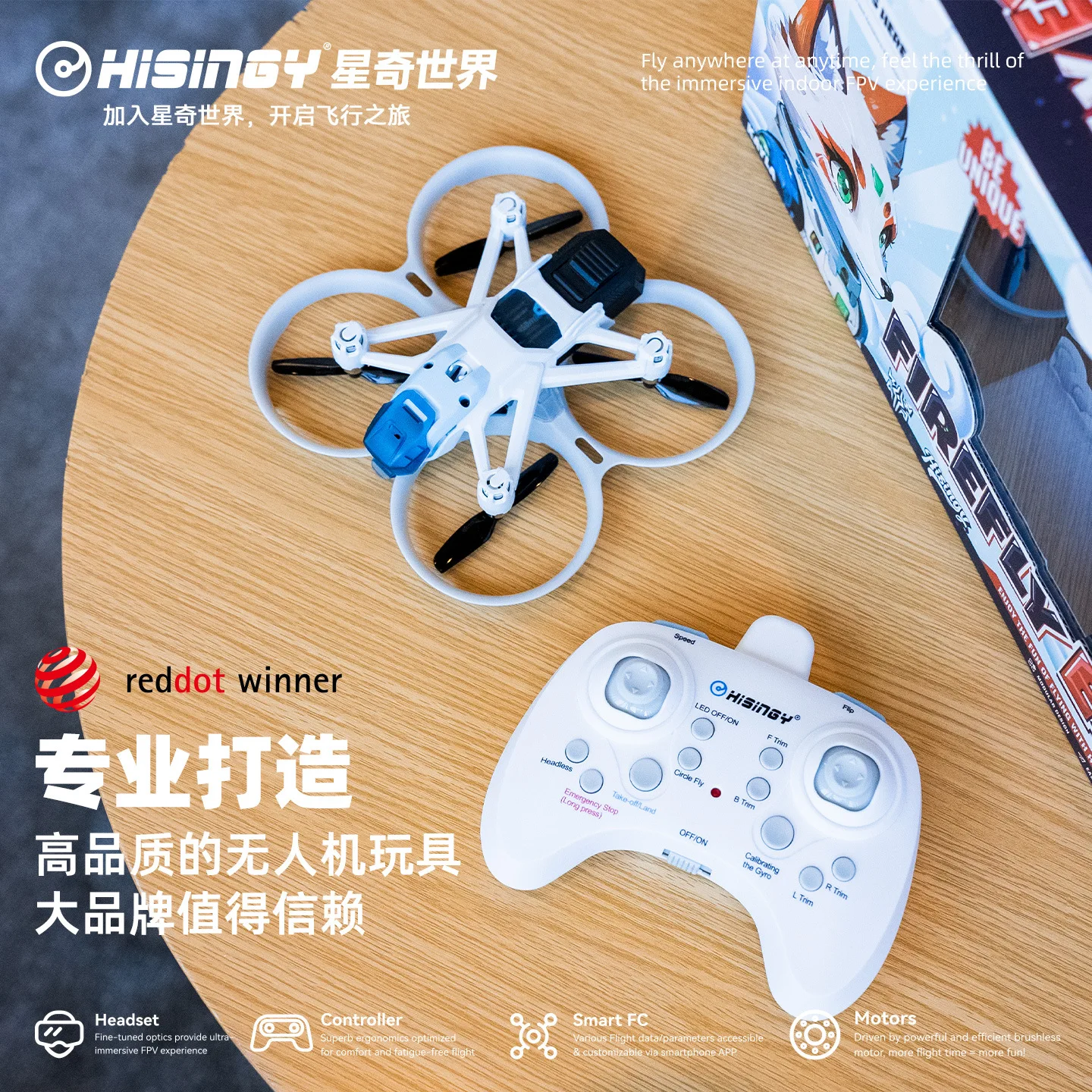 Hisingy Firefly-EX نموذج المبتدئين مستوى الطائرة بدون طيار Fpv صنع سهلة التحكم عن بعد كوادكوبتر لعبة صغيرة للأطفال الطائرات هدية