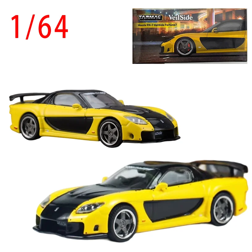 

Коллекционная модель автомобиля TW Diecast 1:64 Mazda RX-7 VeilSide Fortune7, игрушечные машинки Mazda, подарок для мальчиков