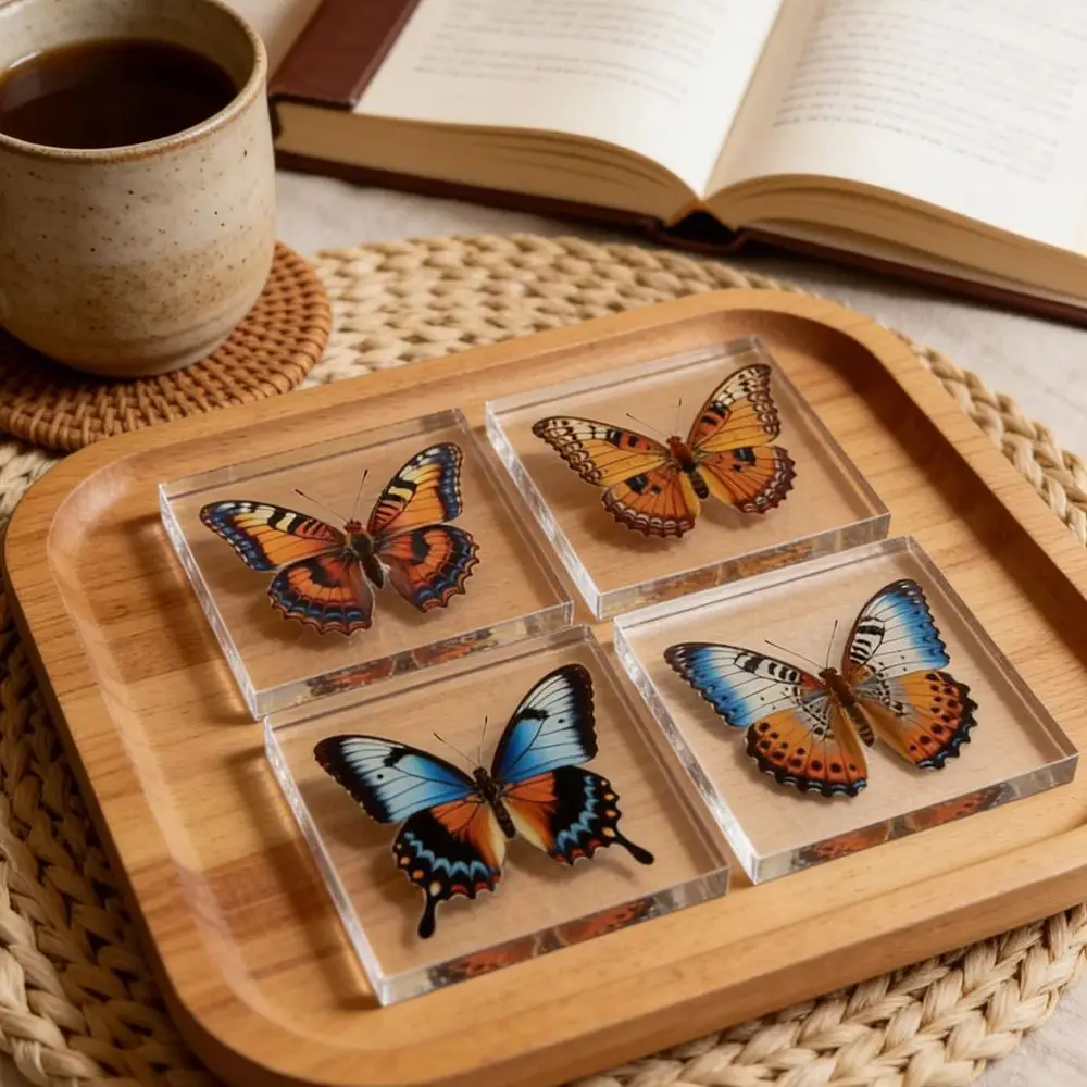 1PCS Butterfly Handmade Specimen Desktop Decoration Small Ornament Home Decoration Children and Girls Gift Decoration Gift