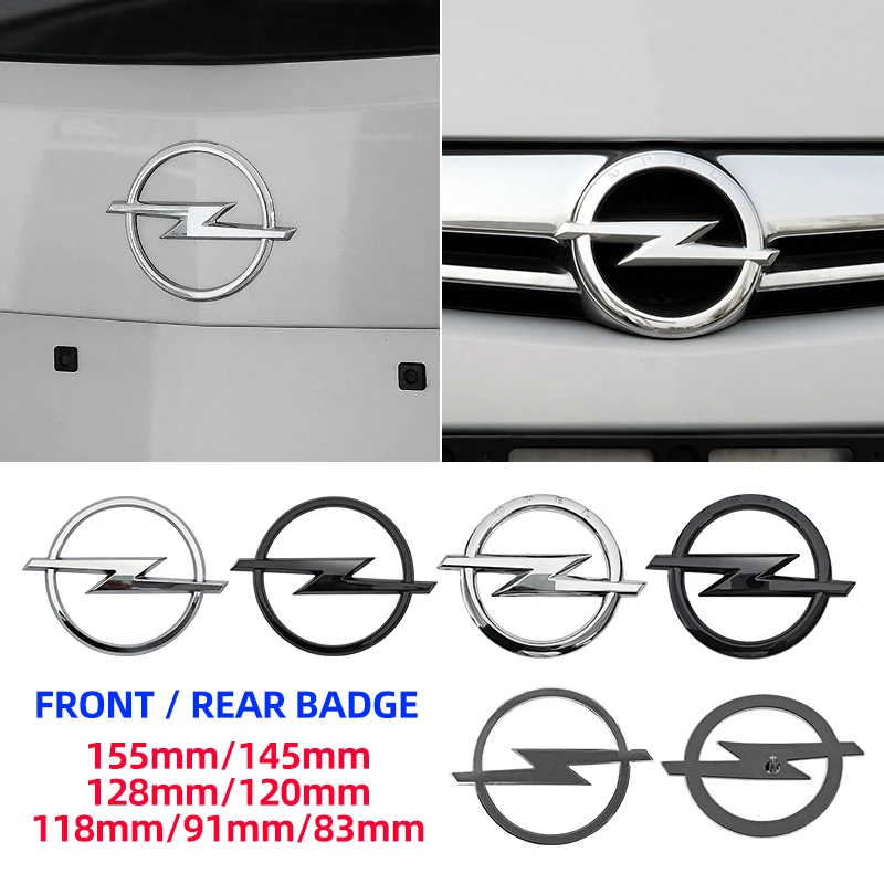 Image of 1 Stück 3D ABS Auto Frontgrill Motorhaube Emblem Heckklappe Stoßstange Abzeichen Logo Aufkleber für Opel Astra Zafira Insignia Corsa OPC
