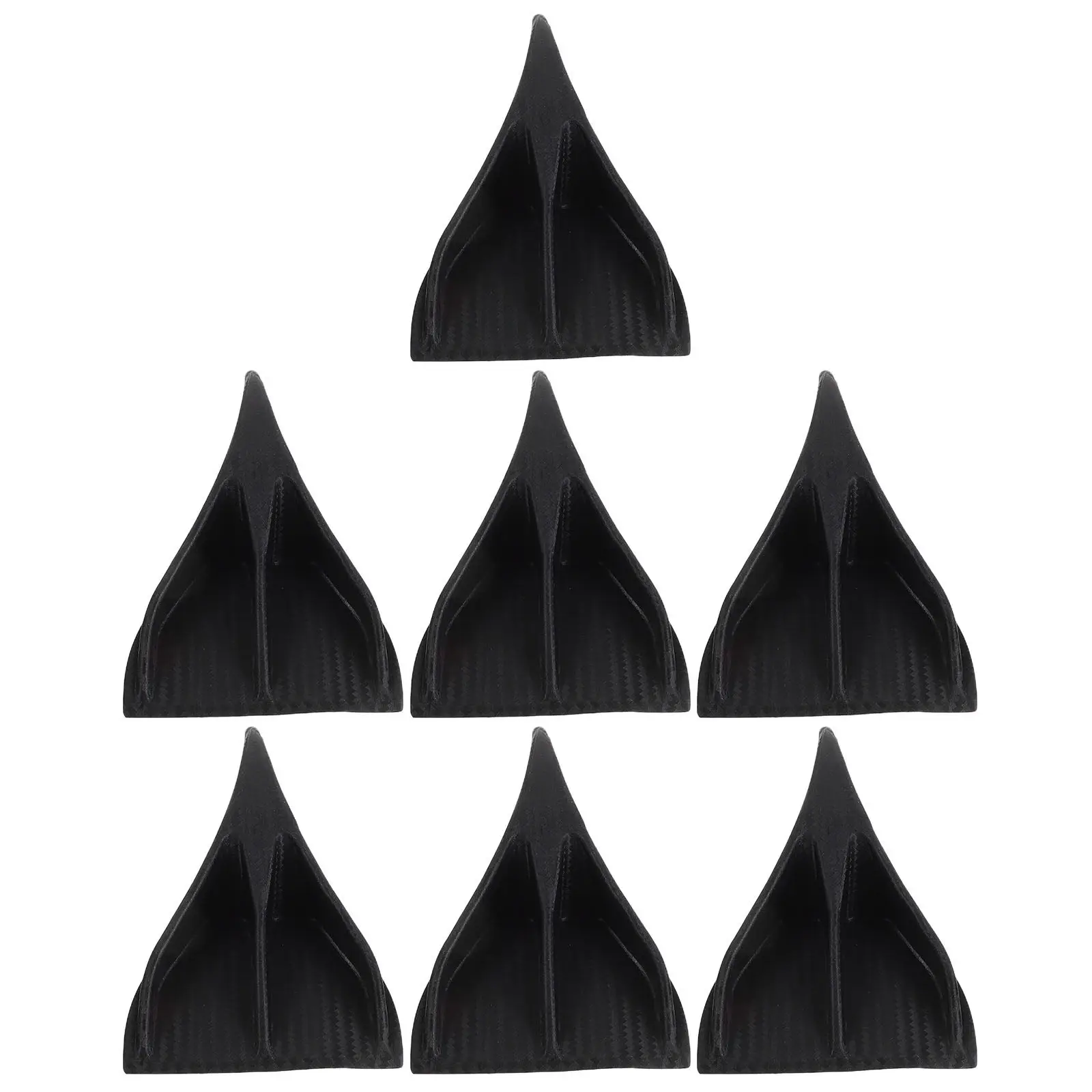 

Комплект из 7 дефлекторов в форме акульего плавника для автомобилей и внедорожников, универсальный внешний спойлер на крышу, аэродинамический генератор воздуха, ветровик