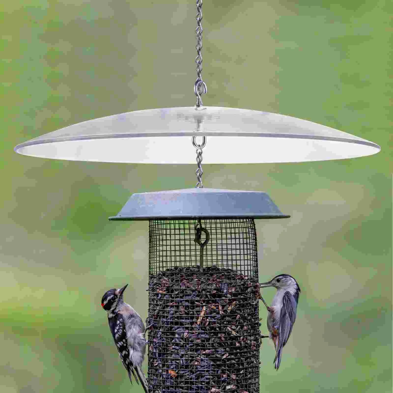 Bird Feeder Cover Hummingbird Guards for Feeders Feeding Tool Hanging Squirrel Baffle Plastic Protector Dome