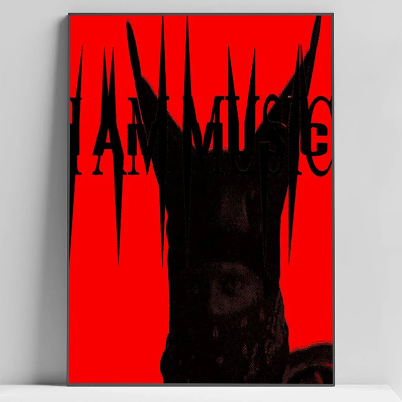 ديكور المنزل الداخلي غرفة المعيشة الهيب هوب ستار مغني الراب Playboi Carti أنا ألبوم الموسيقى غطاء ملصق ديكور جدار صور #3