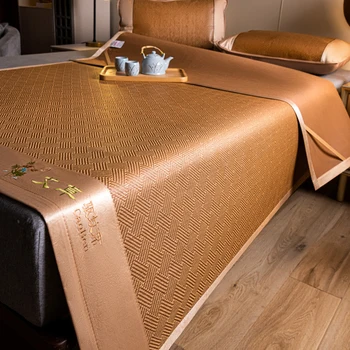 Cooling Rattan Bed Mat Set 1